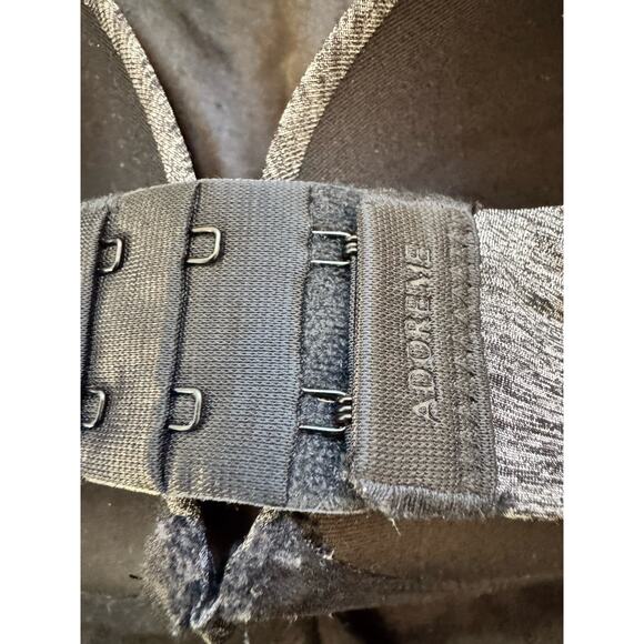 Adore Me Analize Push Up Plunge Bra Gray Size 34DD Padded Underwire Classic - Picture 4 of 5